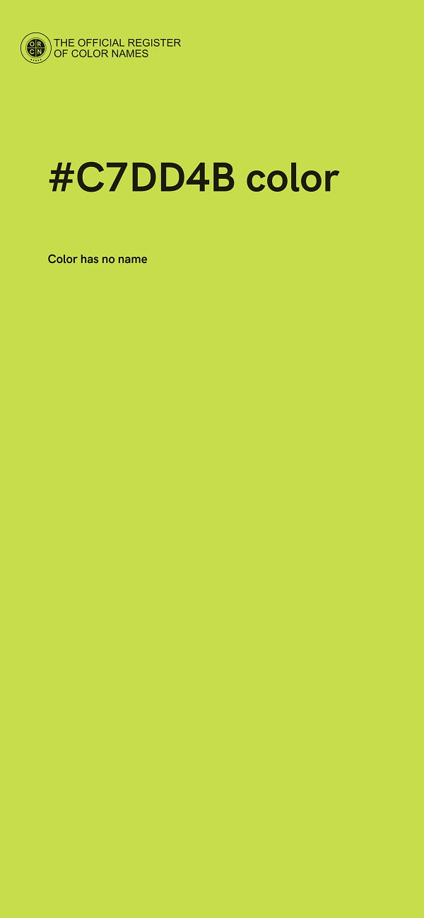 #C7DD4B color image