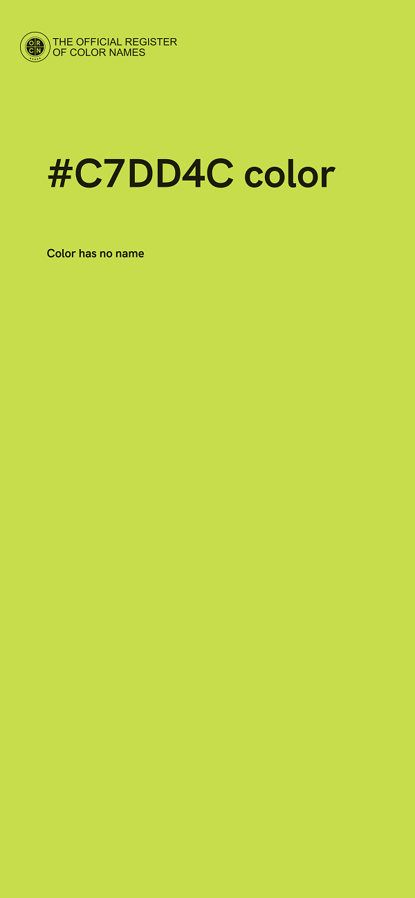 #C7DD4C color image