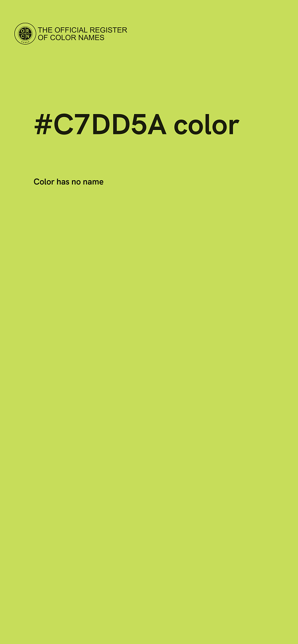 #C7DD5A color image