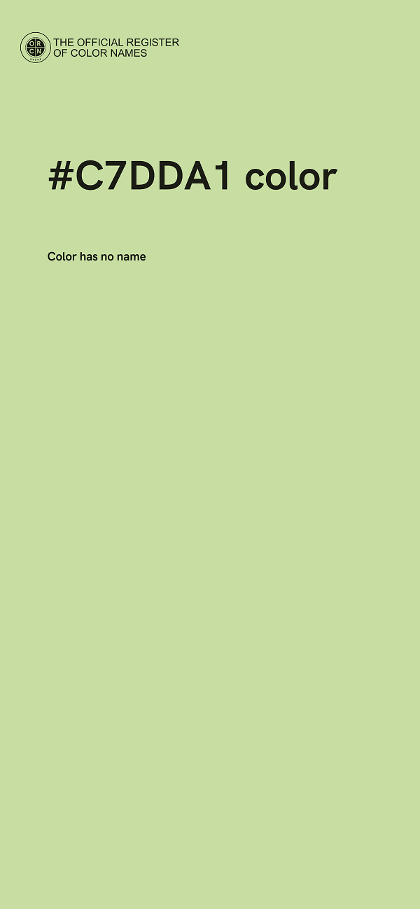 #C7DDA1 color image