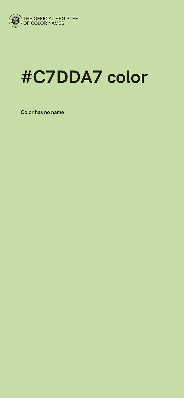 #C7DDA7 color image