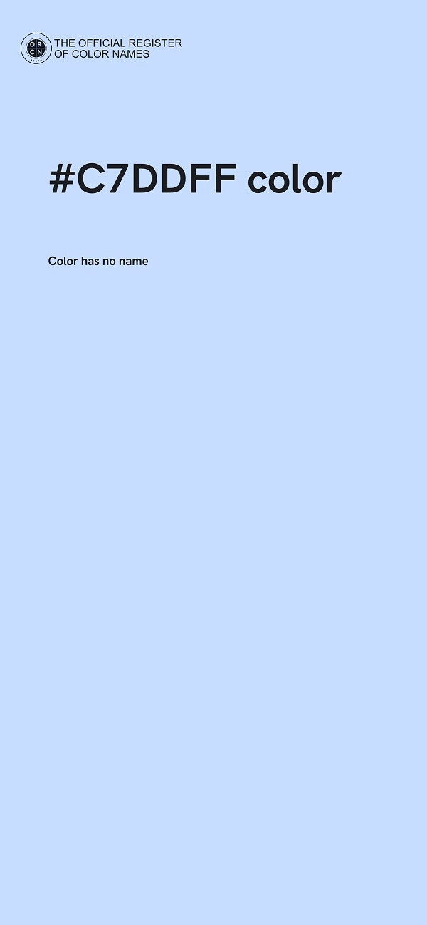#C7DDFF color image