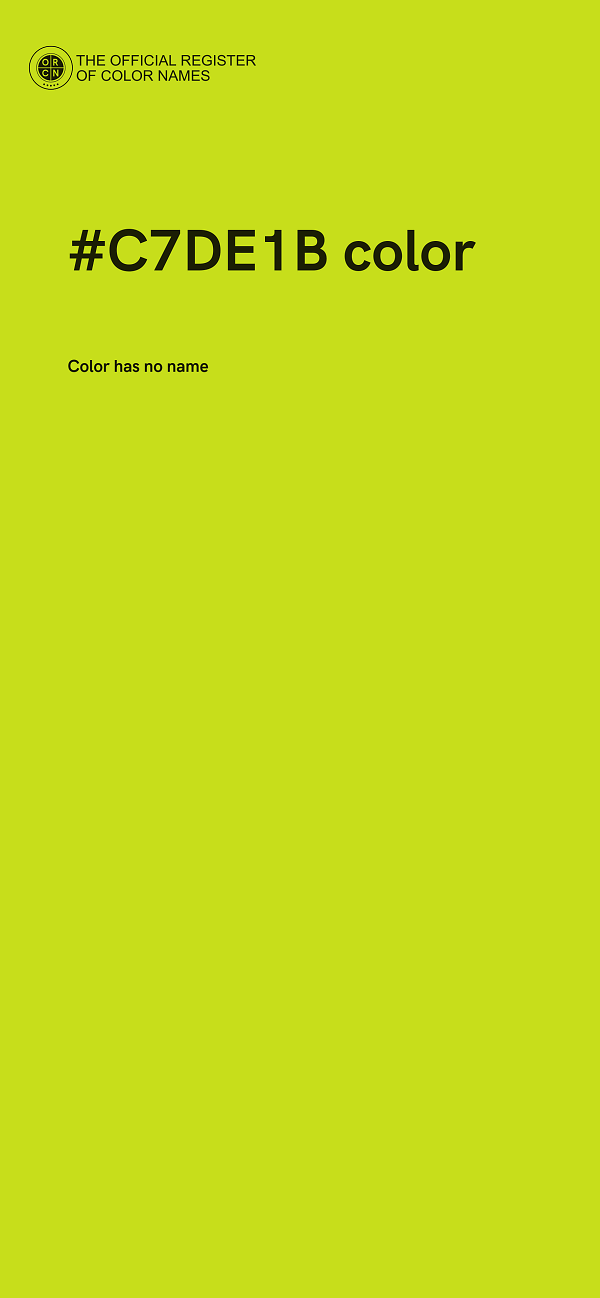 #C7DE1B color image