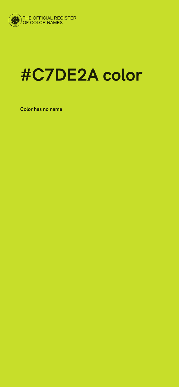 #C7DE2A color image