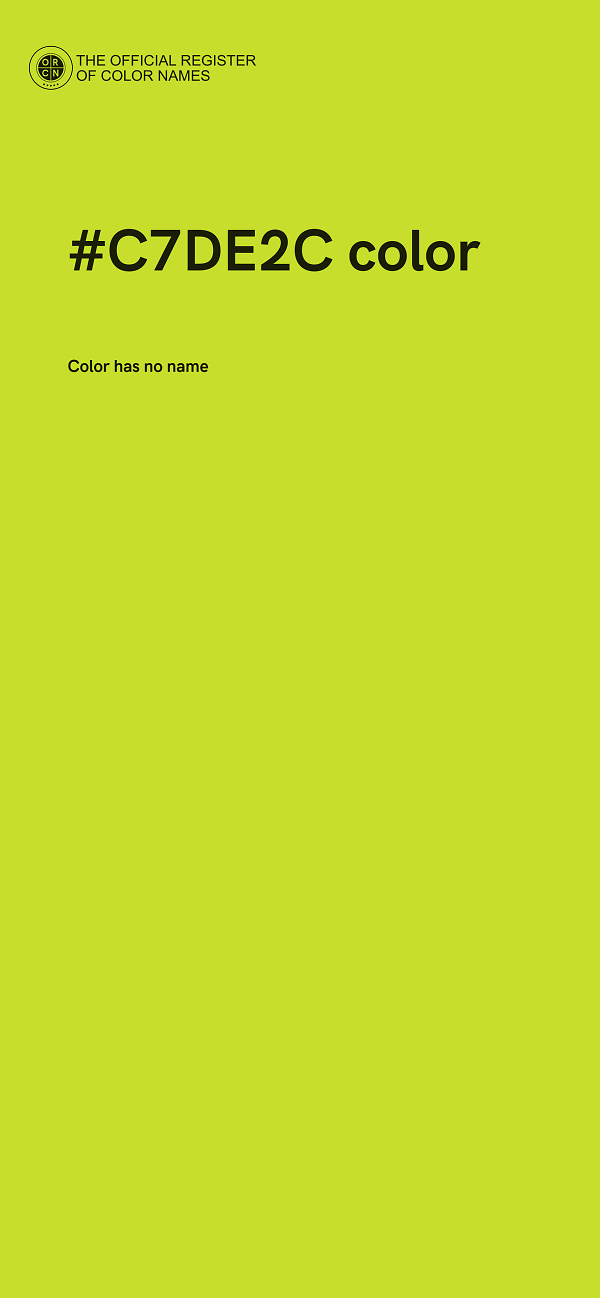 #C7DE2C color image