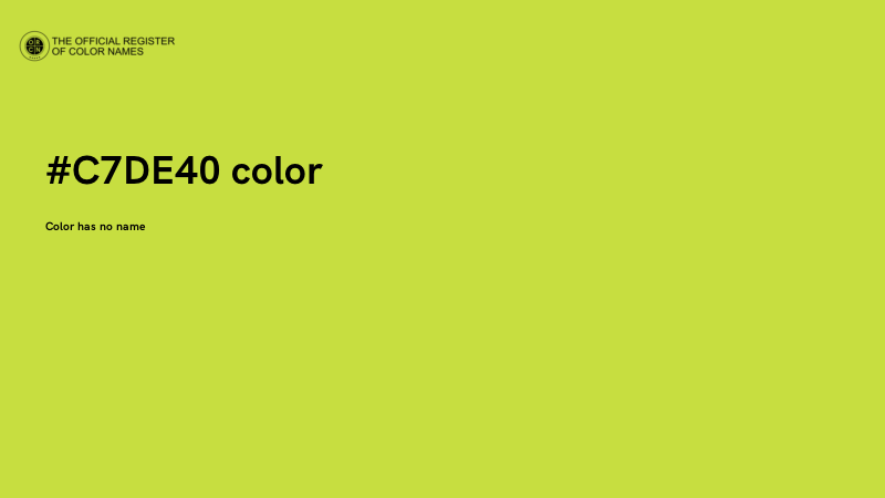 #C7DE40 color image