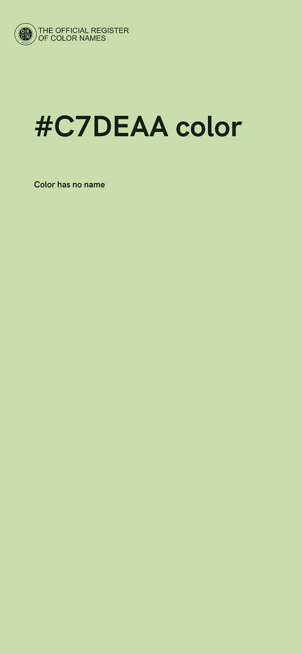 #C7DEAA color image