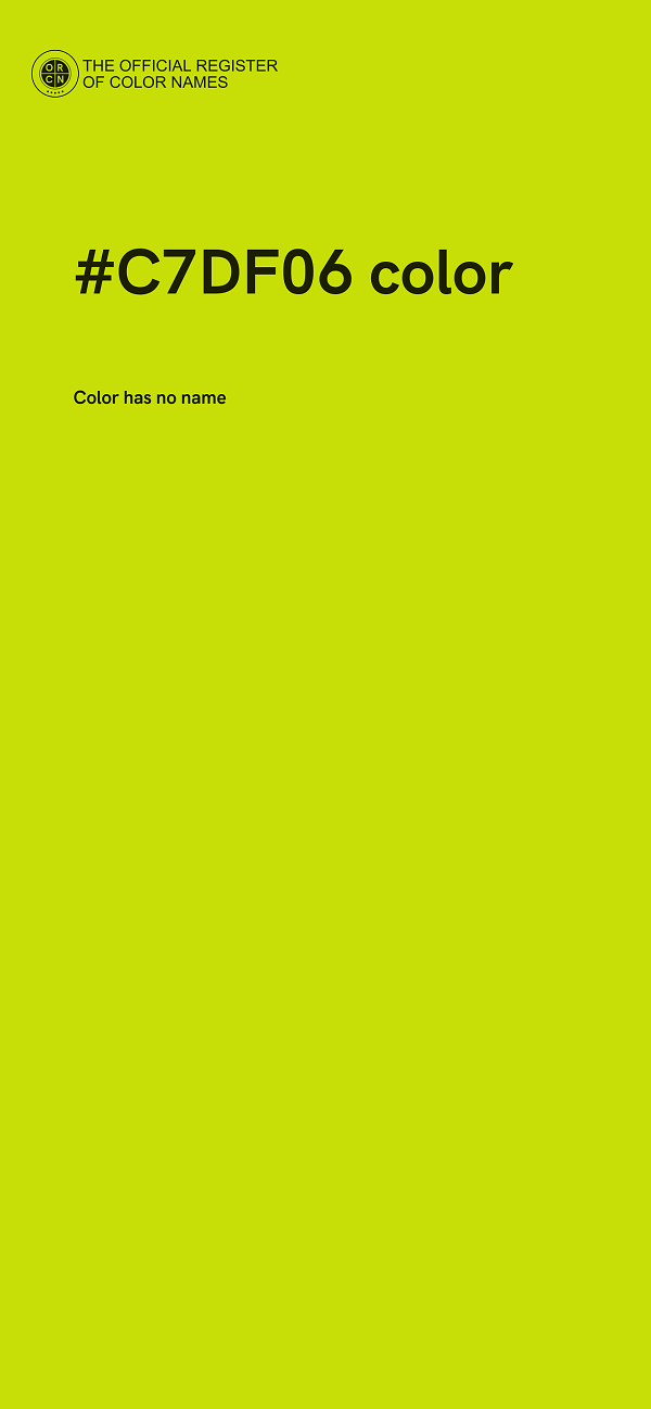 #C7DF06 color image