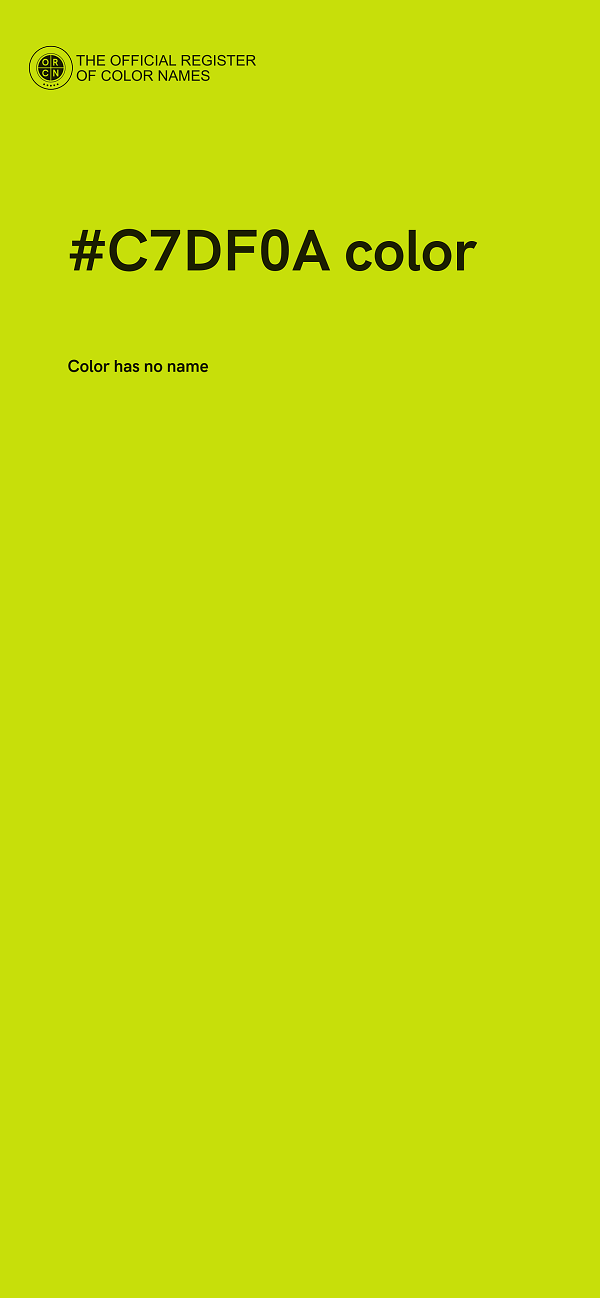 #C7DF0A color image