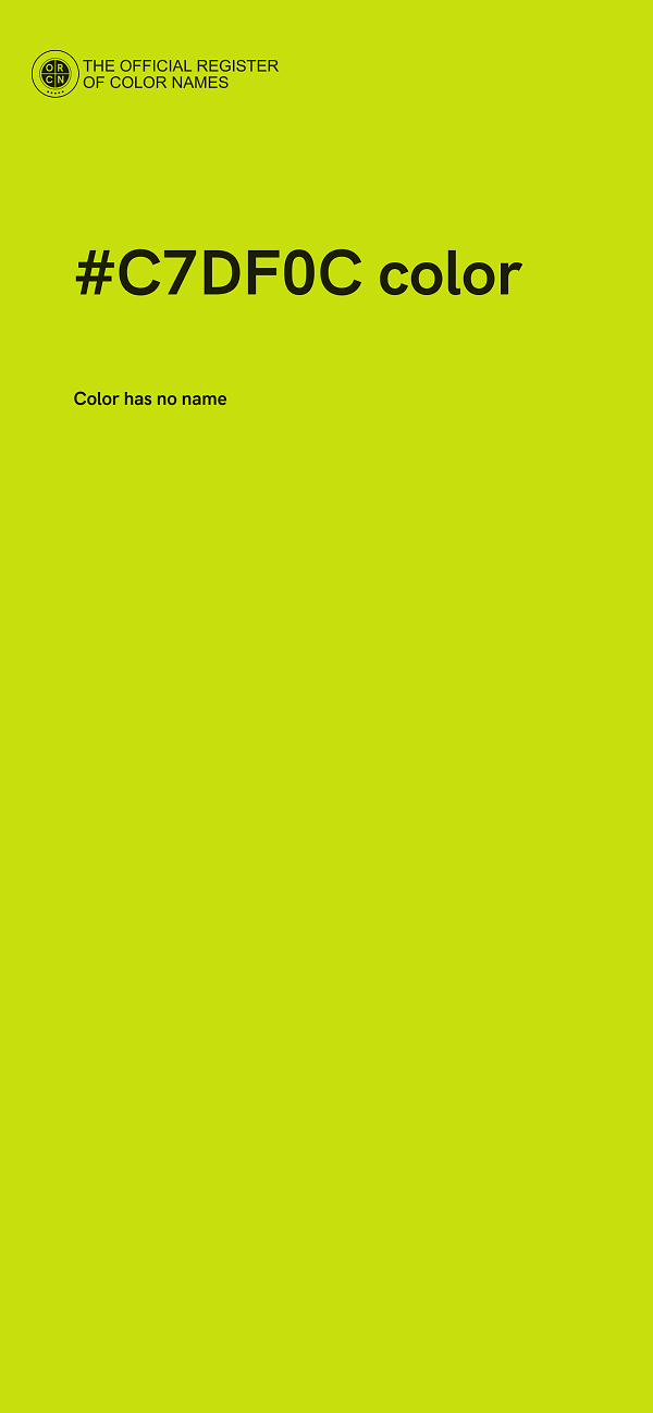 #C7DF0C color image