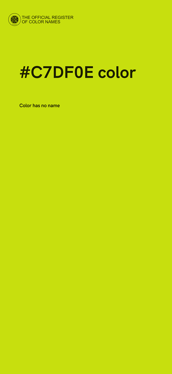 #C7DF0E color image