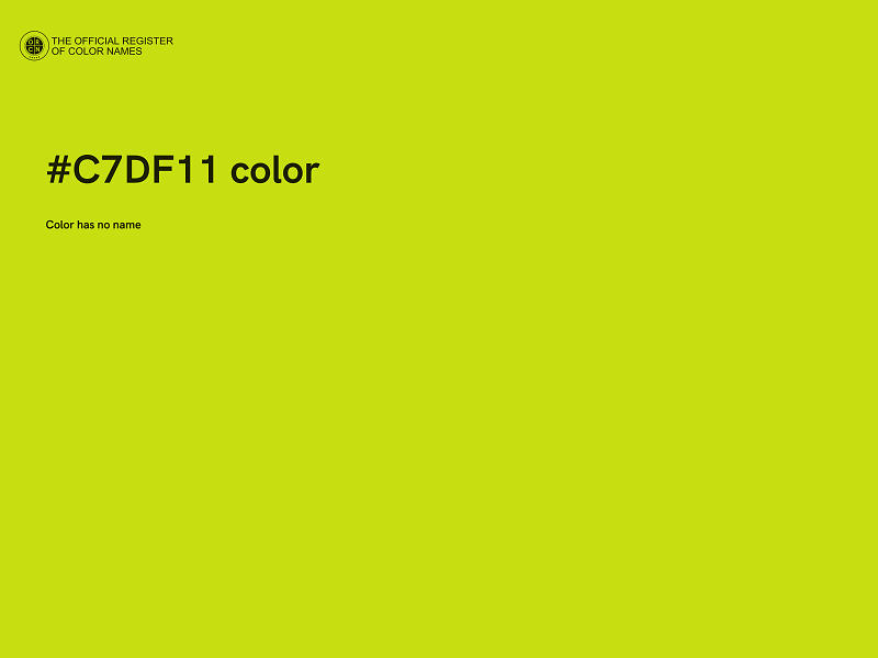 #C7DF11 color image