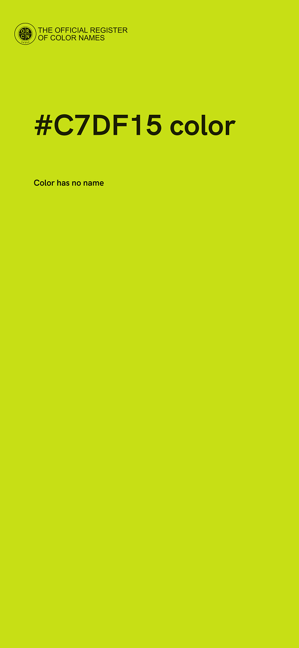 #C7DF15 color image