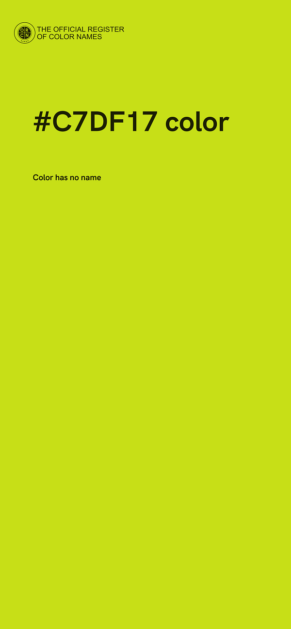 #C7DF17 color image