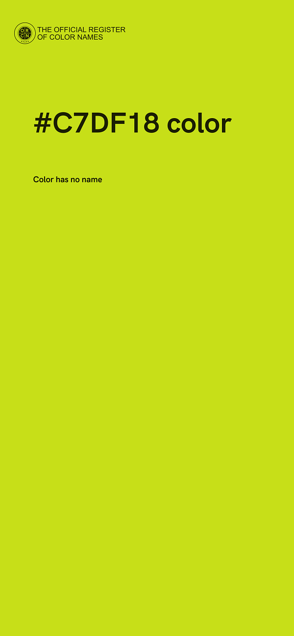 #C7DF18 color image