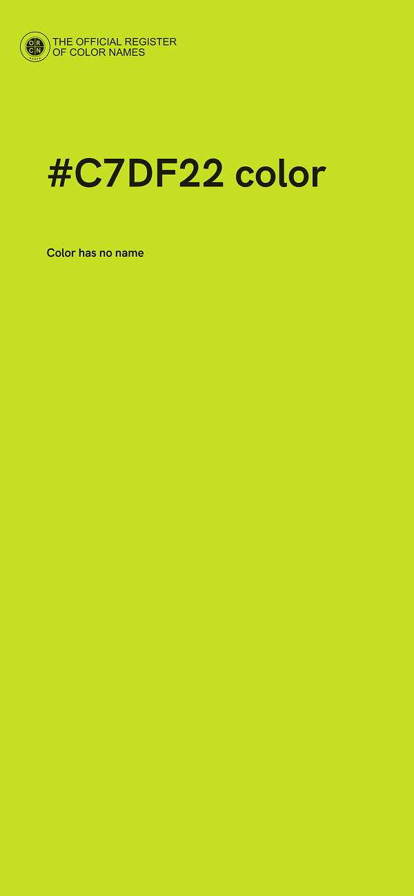 #C7DF22 color image