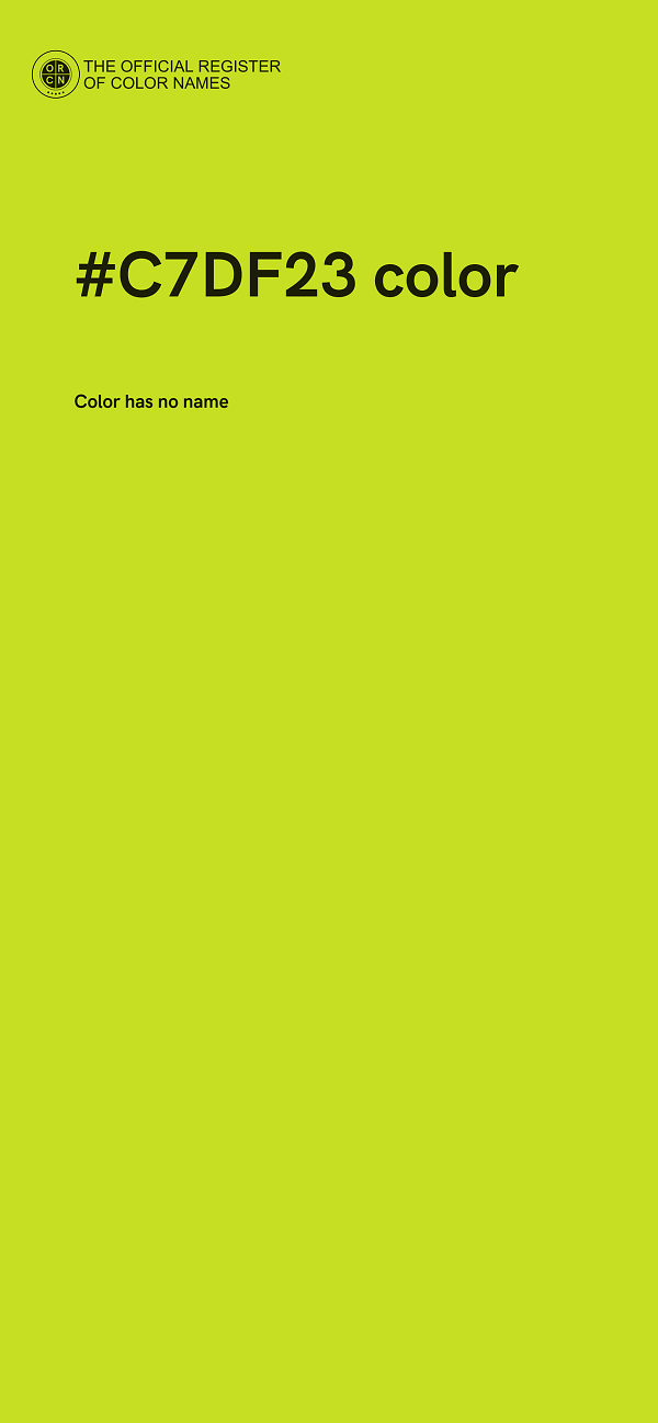 #C7DF23 color image