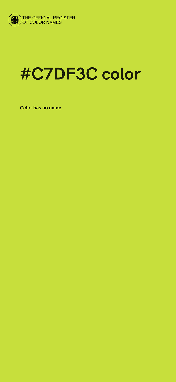 #C7DF3C color image
