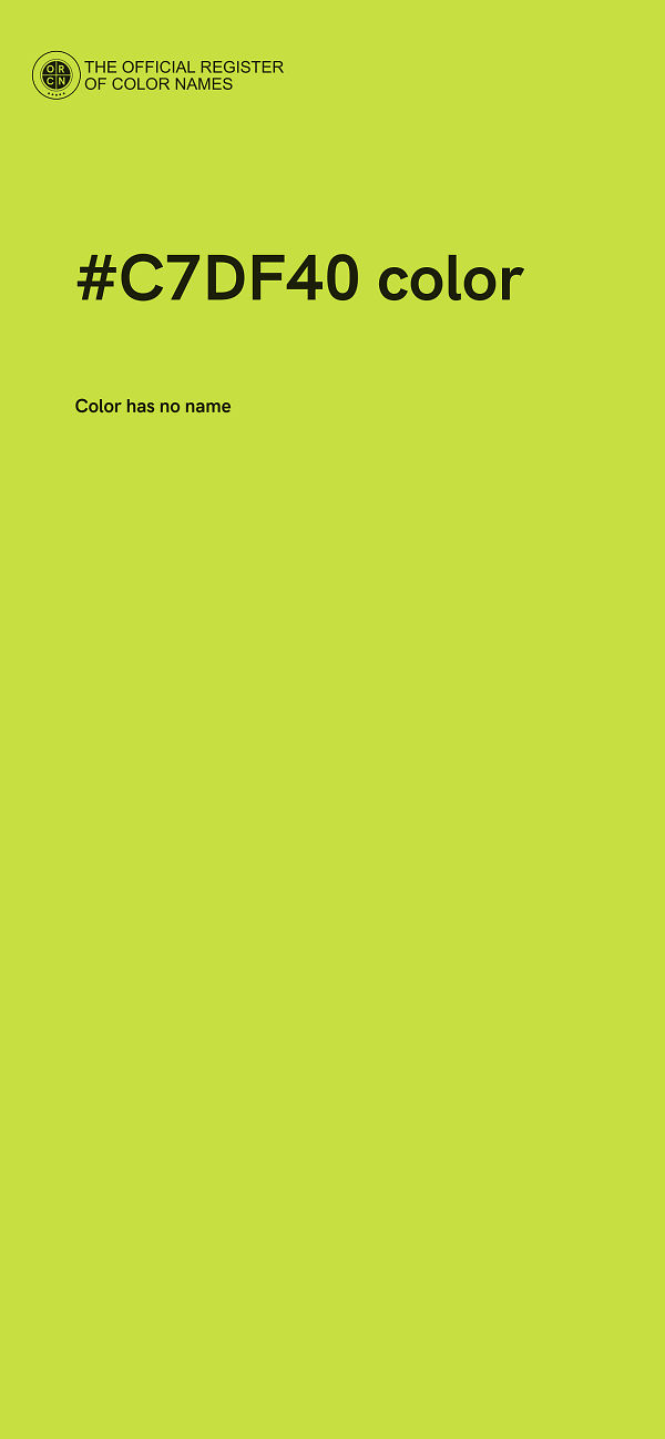 #C7DF40 color image