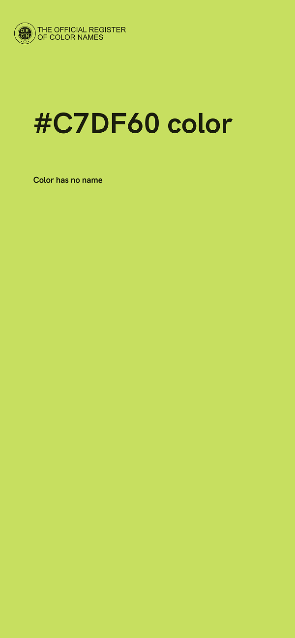#C7DF60 color image