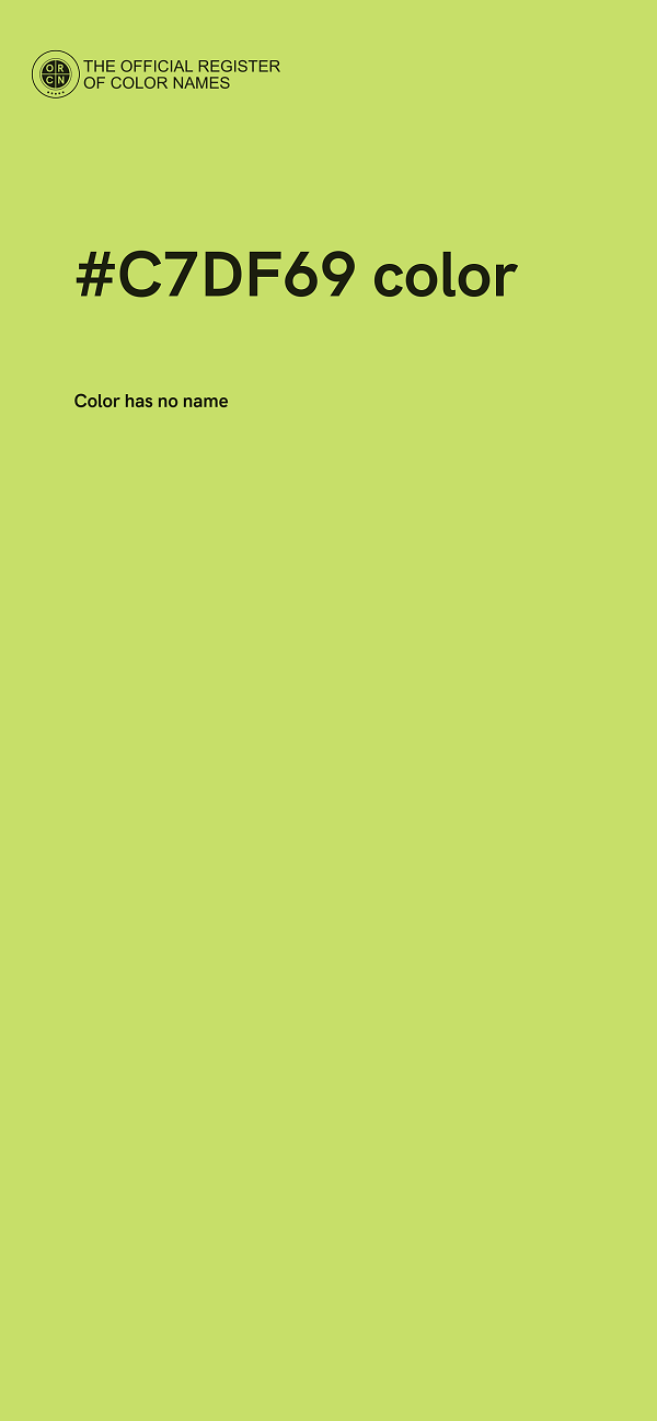 #C7DF69 color image