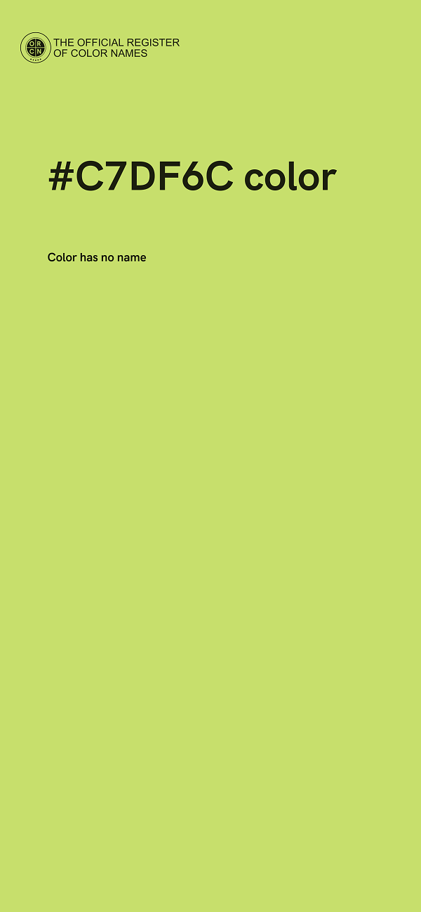 #C7DF6C color image