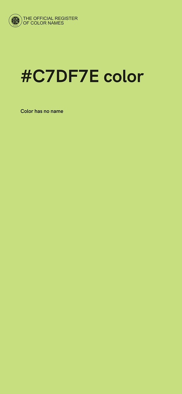 #C7DF7E color image
