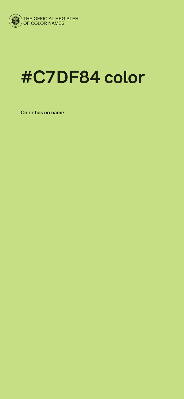 #C7DF84 color image