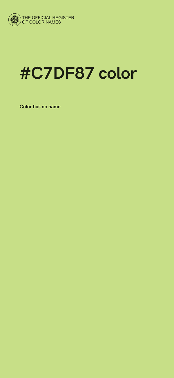 #C7DF87 color image