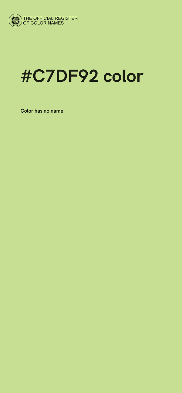 #C7DF92 color image