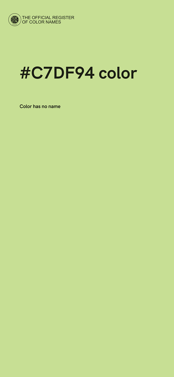 #C7DF94 color image