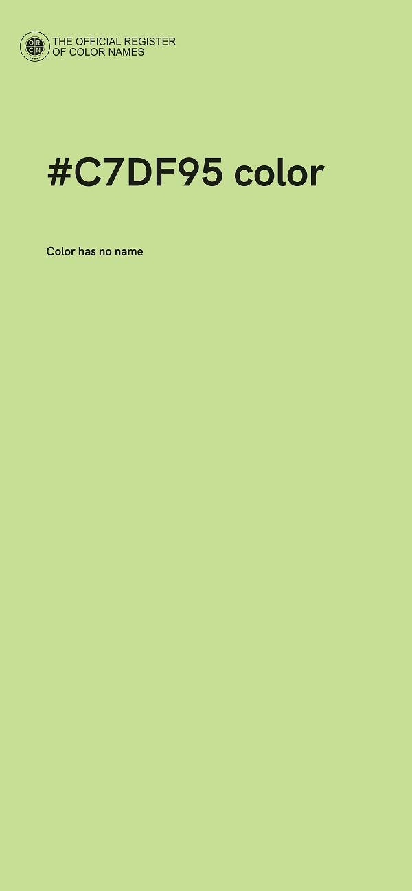 #C7DF95 color image
