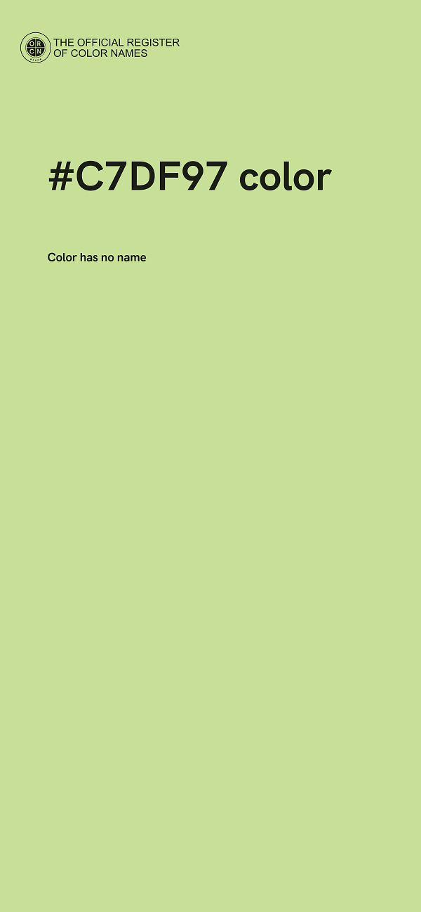 #C7DF97 color image