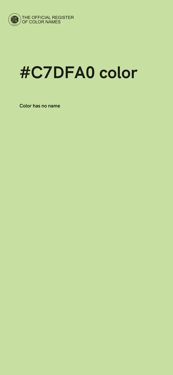 #C7DFA0 color image