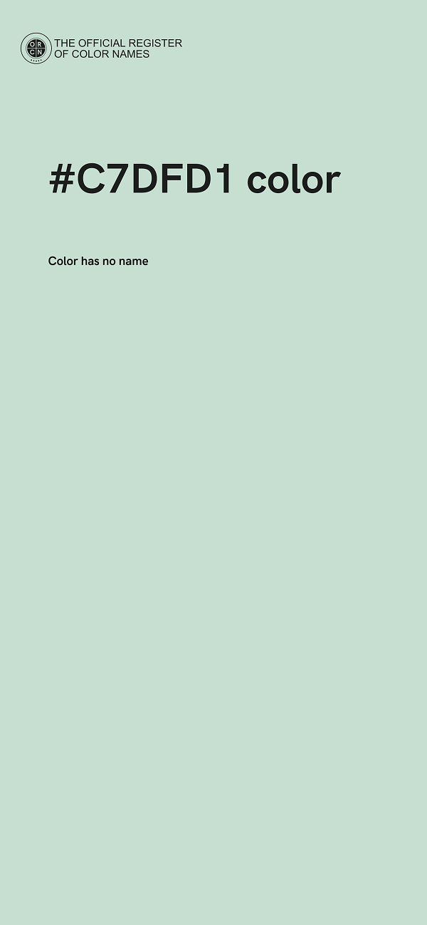 #C7DFD1 color image