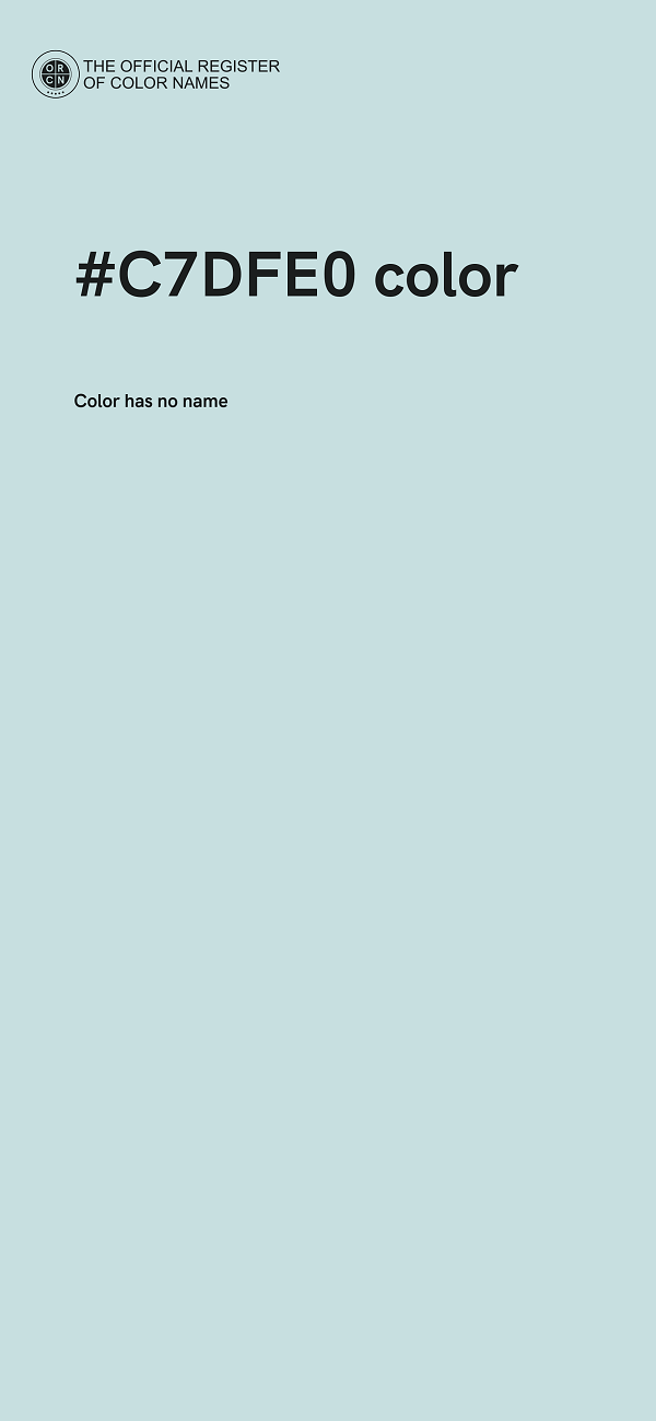 #C7DFE0 color image