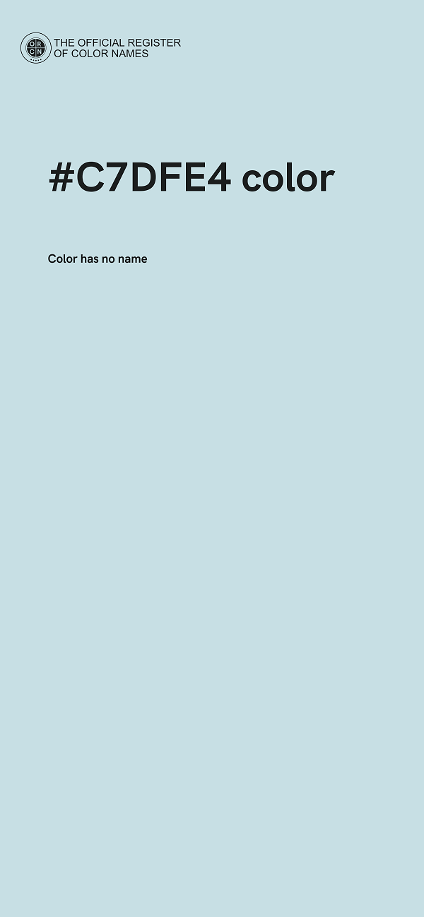 #C7DFE4 color image