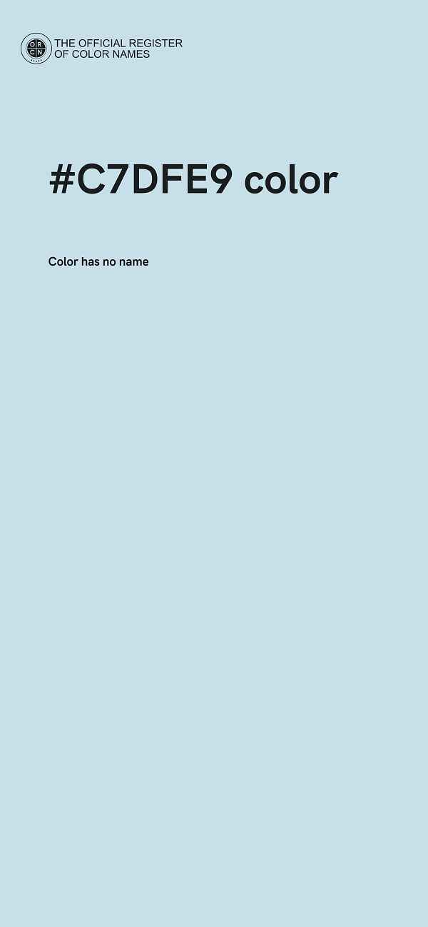 #C7DFE9 color image