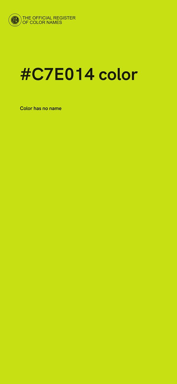 #C7E014 color image