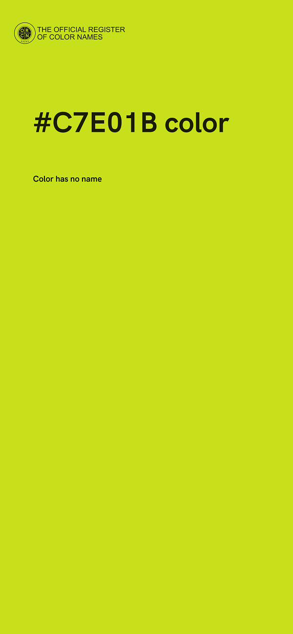 #C7E01B color image