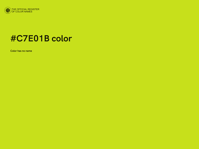 #C7E01B color image