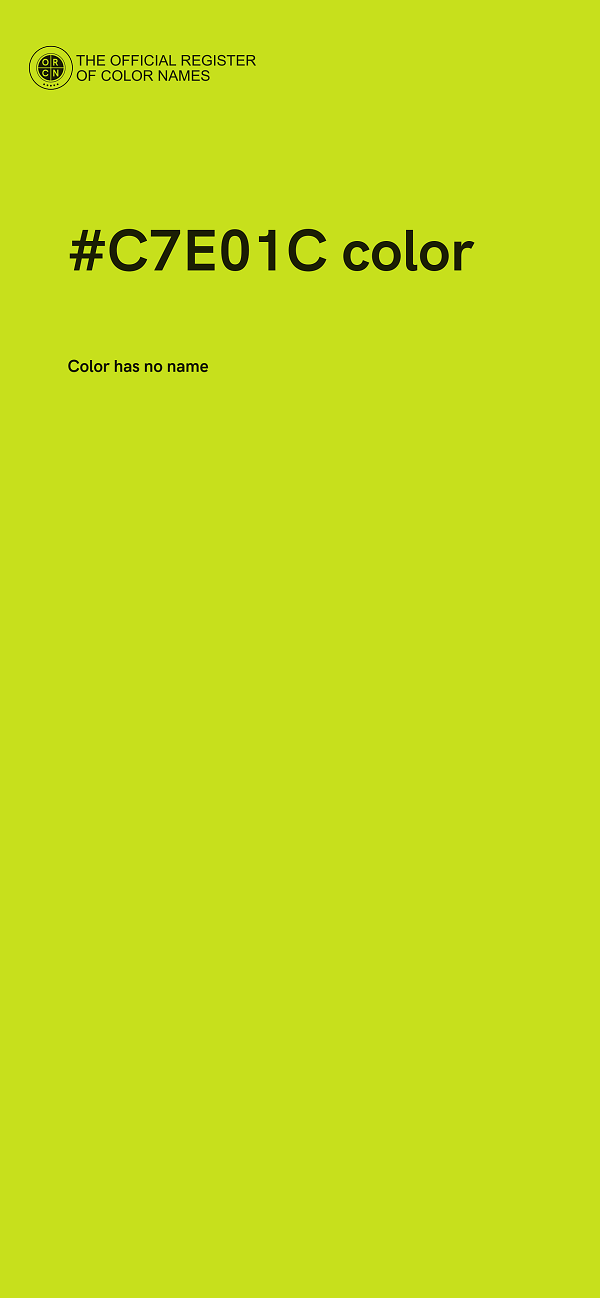 #C7E01C color image