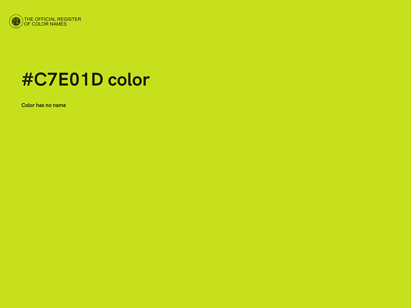#C7E01D color image