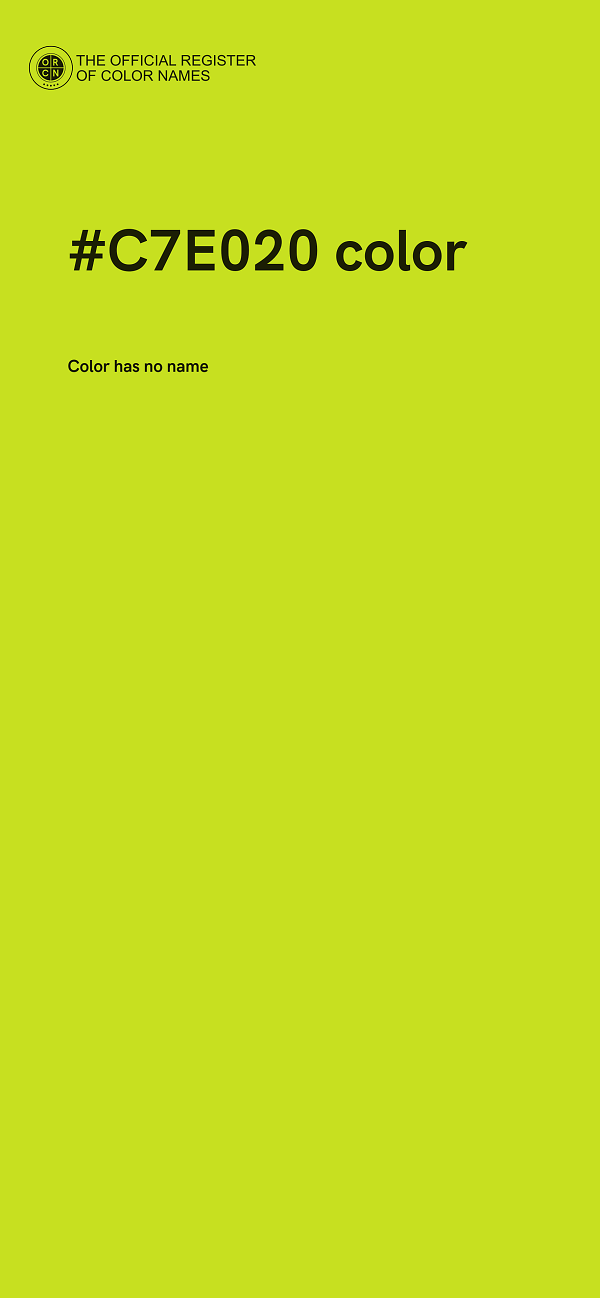 #C7E020 color image