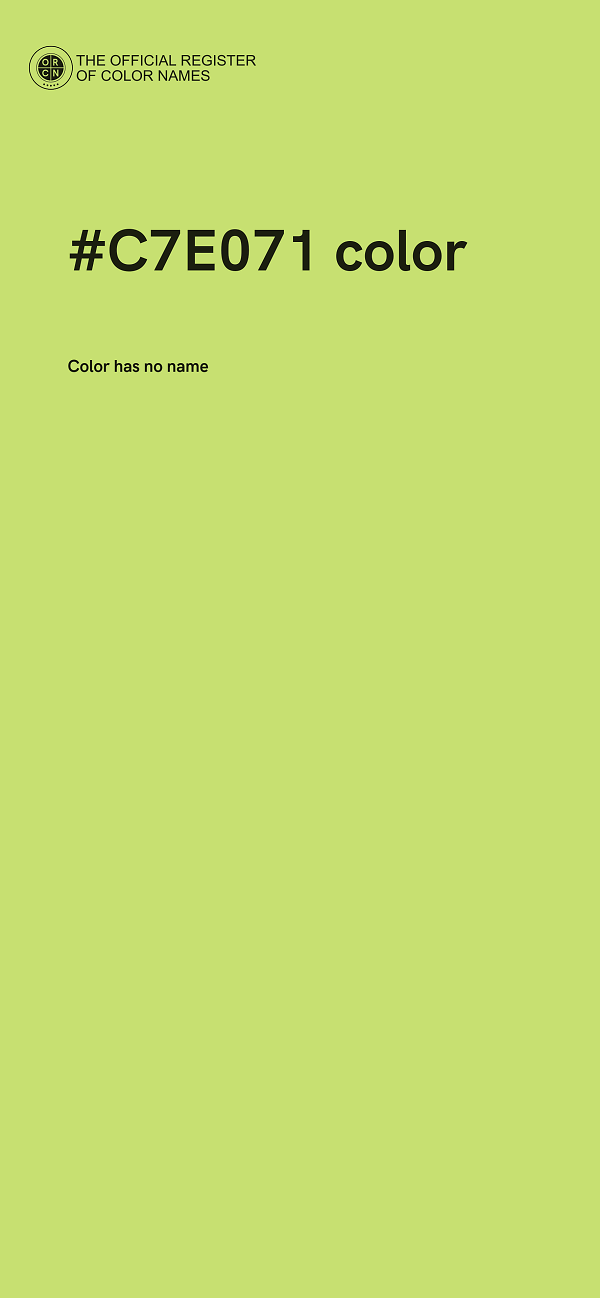 #C7E071 color image