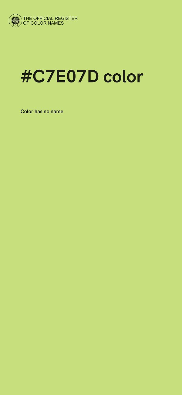 #C7E07D color image