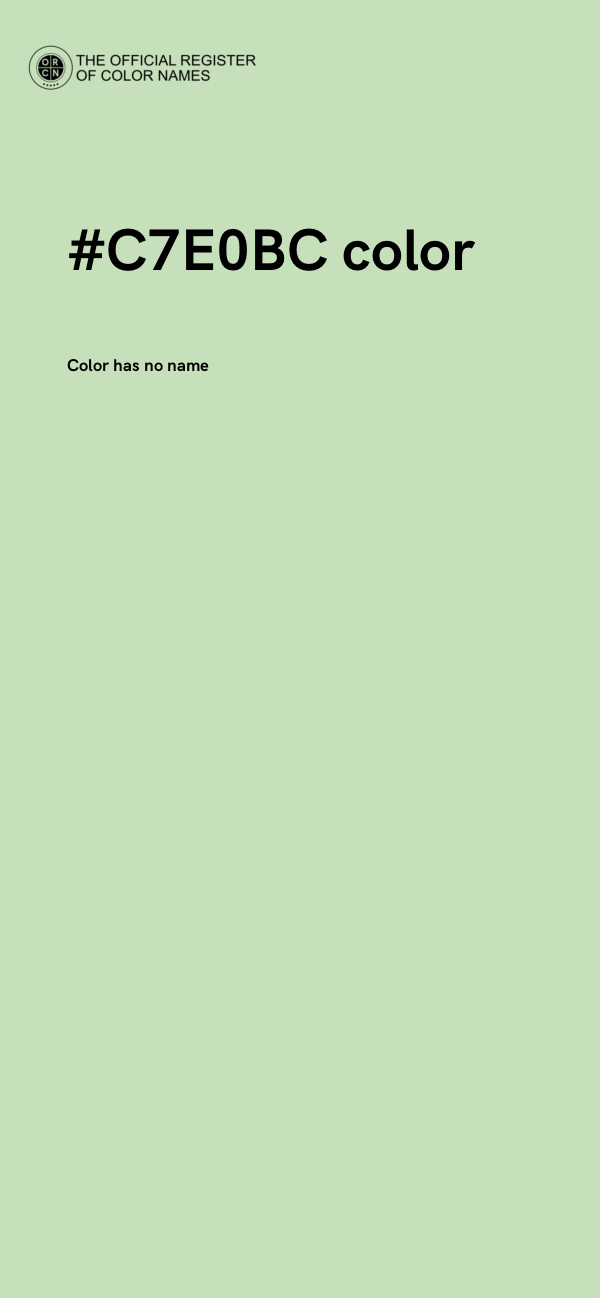 #C7E0BC color image