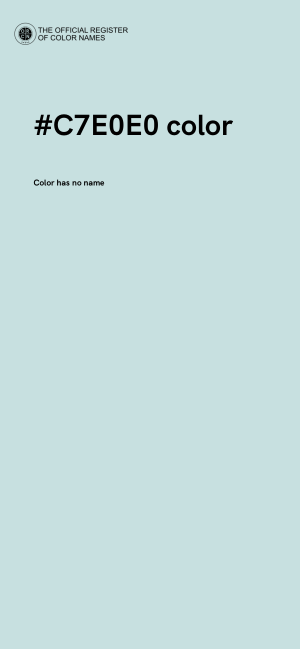 #C7E0E0 color image