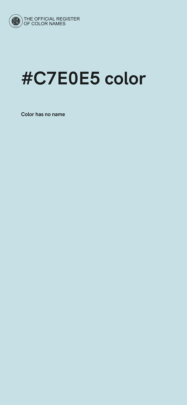 #C7E0E5 color image
