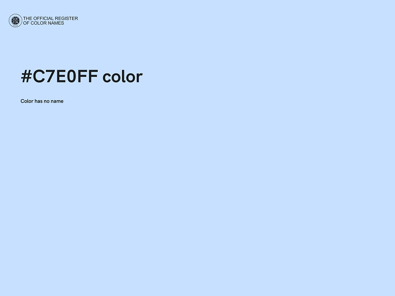 #C7E0FF color image